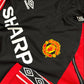 Sudadera Medio Cierre Retro Manchester United 1998 1999 Manga Larga