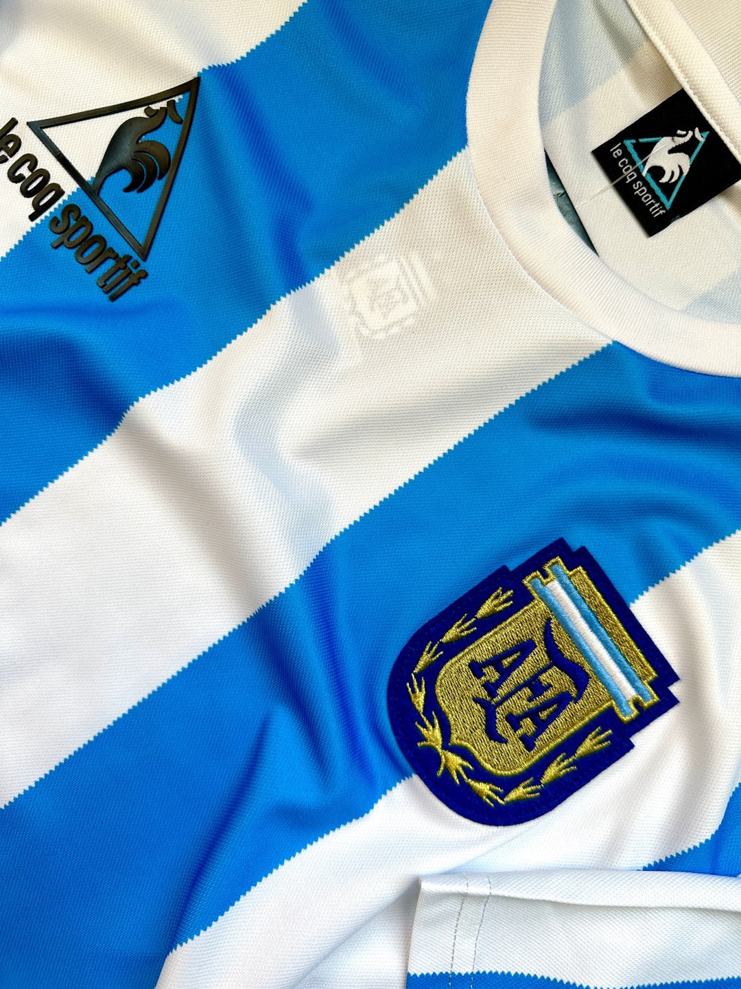 jersey argentina 1986 local Maradona detalle