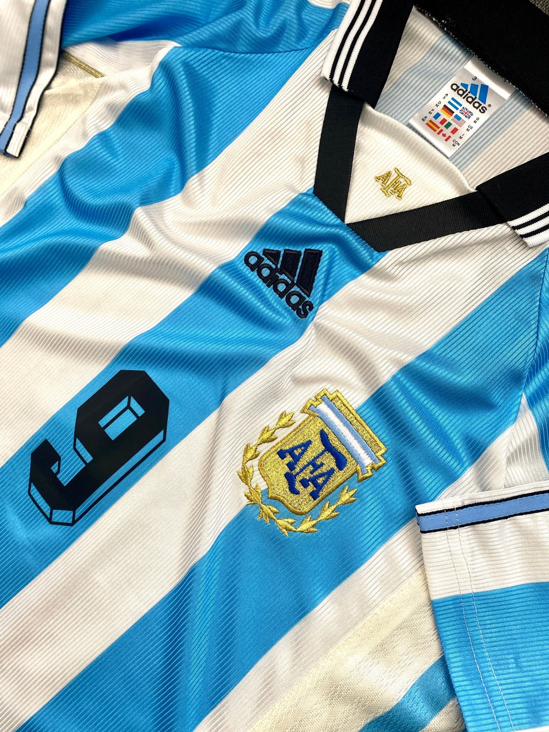 jersey argentina 1998 local dorsal detalle