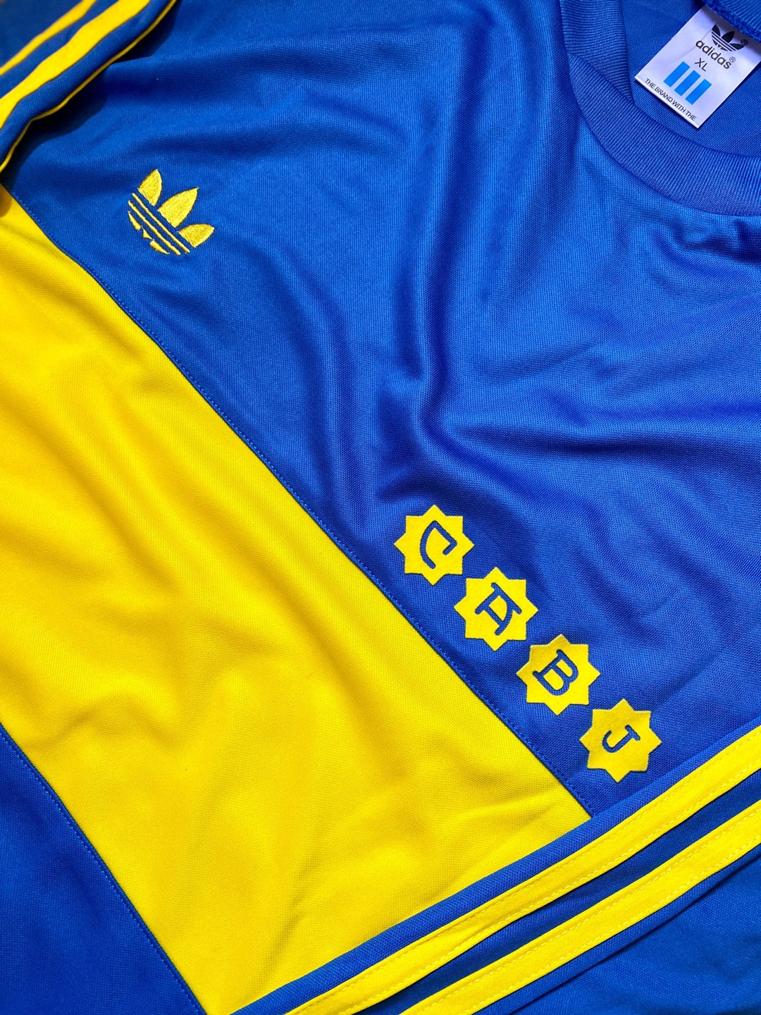 Jersey Retro Boca Juniors 1981 Maradona Manga Larga DETALLE