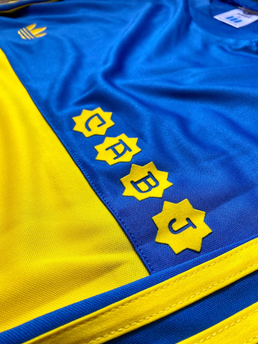 Jersey Retro Boca Juniors 1981 Maradona Manga Larga escudo