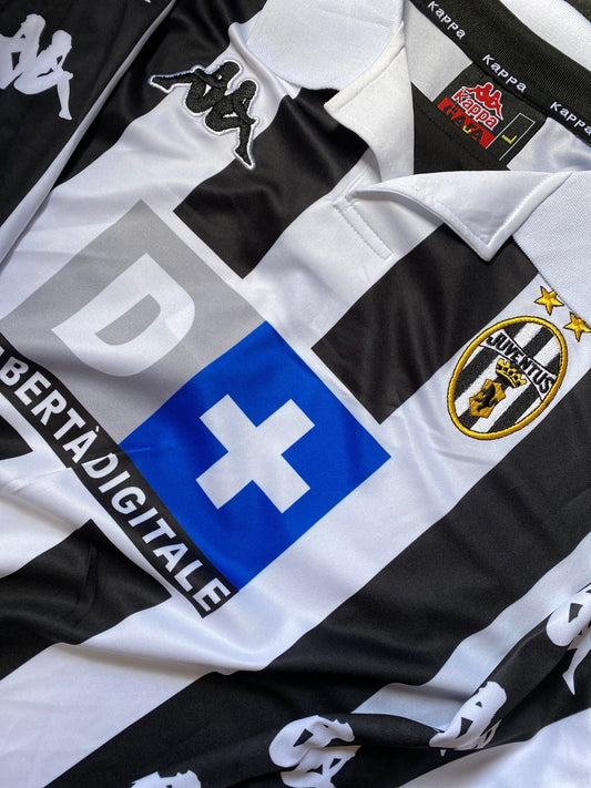 Jersey Retro Juventus 1998 1999 Local Zidane Manga Larga detalle