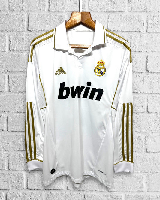 Jersey Retro Real Madrid 2011 2012 Home Manga Larga Ronaldo 